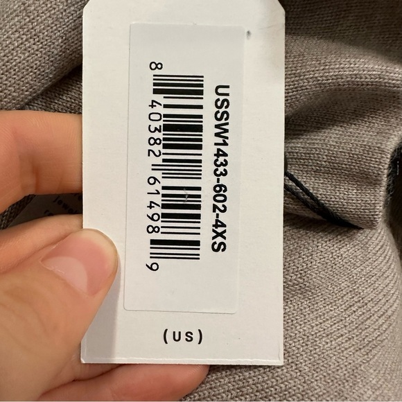 Universal standard beige mockneck sweater wool - Picture 2 of 2